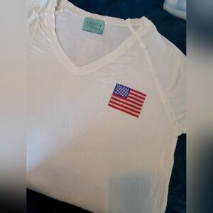 Judith March American Flag Shirt Medium